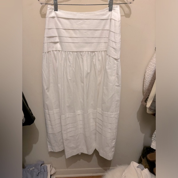 Barboglio White Tiered Maxi Skirt - Picture 1 of 5